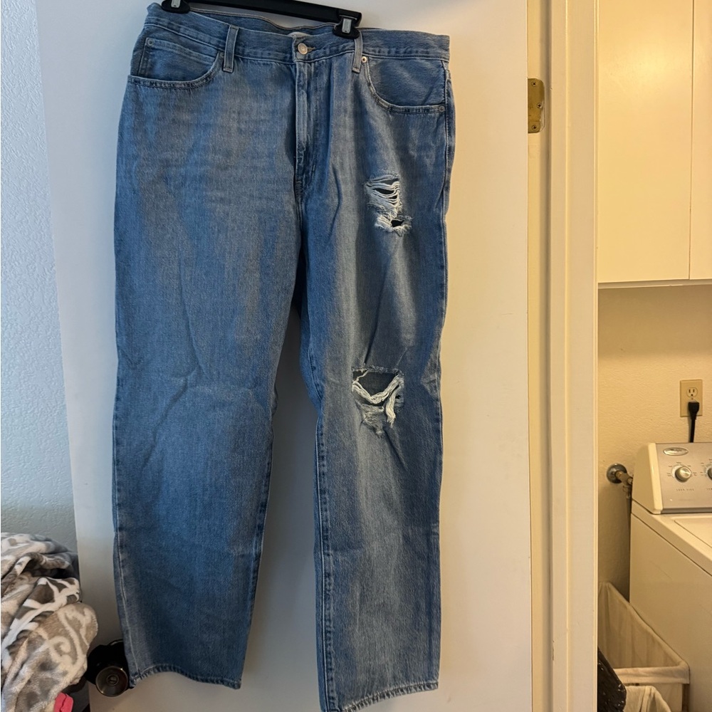 Classic Blue Distressed Jeans